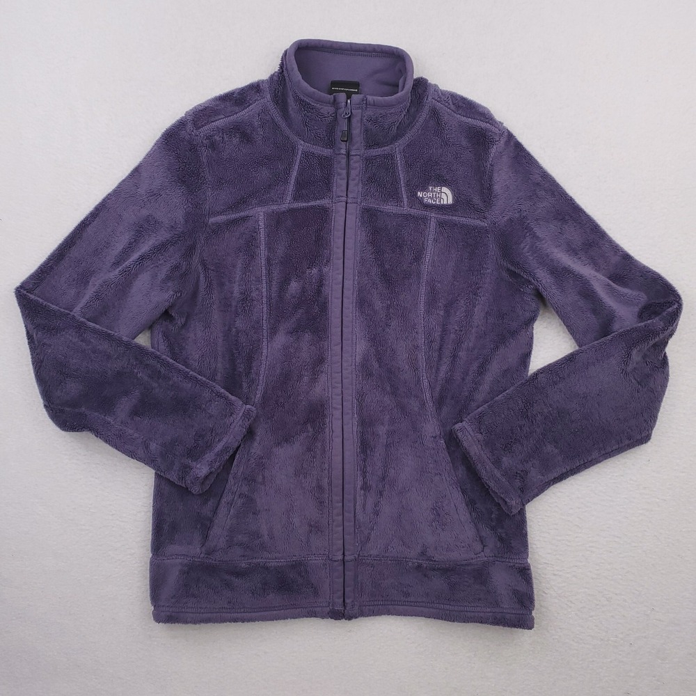 North Face Jacket Womens Medium Purple Fleece Fuzzy Soft Outdoor Cozy